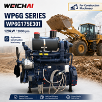 Moteur diesel complet SCDC Weichai WP6G WP6G175E301 175HP 129kW/2000rpm pour les engins de construction industriels, les rouleaux compresseurs à tambour unique et les chargeuses
