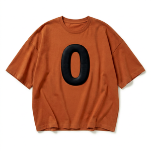 T-shirt d'équipe unisexe numéro 0, vêtements de groupe assortis, manches courtes, col rond, 100% coton, décontracté, léger, pour la promotion - Product Image 1