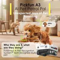 Caméra pour animaux de compagnie PICKFUN AI avec rapports quotidiens automatiques sur les animaux de compagnie et vlogging autom
