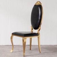 Ensemble de salle à manger en tissu moderne, chaise en velours, coloris noir, doré, acier inoxydable, Design de luxe, pour Restaurant