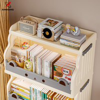 Chariot de rangement pliable multi-niveaux Xinhang, chariot organisateur mobile, étagère de rangement multi-couches avec roues pivotantes à 360 degrés