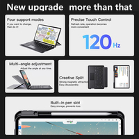 Clavier sans fil Bluetooth avec pavé tactile rétroéclairé détachable magnétique pour Redmi Pad Pro 12.1 pouces, étui clavier d'apprentissage
