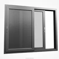 Ventanas deslizantes de diseño eficiente de energía, ventanas deslizantes de aluminio, sin problemas, otras ventanas de vidrio deslizantes