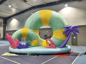 特注巨大広告用漫画風浮き輪型装飾用ホットセールインフレータブル像巨大 - Product Image 1