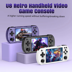 Console de jeu vidéo portable Open Source U8 Retro avec écran IPS de 4,0 pouces, lecteur vidéo de poche, 64 Go de <span class=keywords><strong>jeux</strong></span>, système Linux - Product Image 3