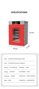 EW-400 mới diggital nở nhiệt độ độ ẩm cho gà trứng lồng ấp tự động coling <span class=keywords><strong>Fan</strong></span> - Product Image 6