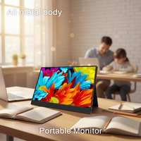 Pantalla táctil de 14 ''15, 6' 16 '', pantalla portátil ultrafina con retroiluminación LED, pantalla táctil IPS LCD HD tipo C, Monitor portátil para juegos