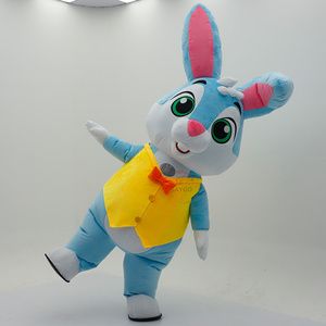 Disfraz Inflable <span class=keywords><strong>de</strong></span> Conejo <span class=keywords><strong>de</strong></span> Granja Personalizado para Pascua, Disfraz <span class=keywords><strong>de</strong></span> Mascota <span class=keywords><strong>de</strong></span> Conejo Rosa para Adultos para Fiestas - Product Image 6