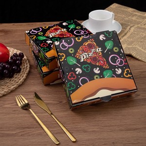 Tùy chỉnh thương mại takeout bao bì dùng một lần bánh pizza hộp cho 6/7/<span class=keywords><strong>8</strong></span>/9/10/11/12-inch Pizza - Product Image 6