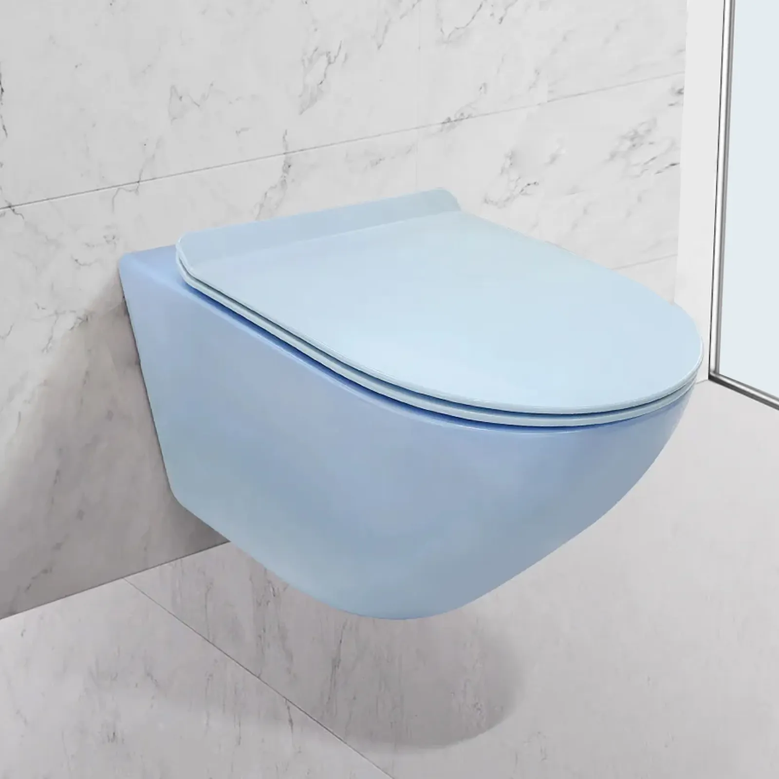 Wc água azul cetim dourado acabamento, conjunto de armário lavatório sem pressão wc com bidé função vaso sanitário decoração de casa