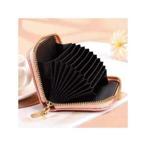 Porte-cartes classique en polyuréthane avec fermeture éclair, portefeuille multifonctionnel à la mode pour hommes et femmes - Product Image 3