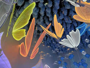 Phong cách mới trang trí đám cưới Led bướm đèn vòm Đảng sự kiện trang trí nội thất treo RGB Led bướm đèn cho trần trang trí nội thất - Product Image 4