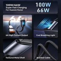 Câble de charge super rapide USB-A vers Type-C avec lumière LED respirante, en nylon tressé, coque métallique, synchronisation des données en cuivre pur, logo personnalisé