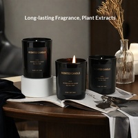 Bougies parfumées en cire de soja sans fumée, parfum longue durée, huiles essentielles végétales, diffuseur d'arômes d'intérieur, décoration, bougie transfrontalière