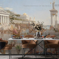 Papiers peints muraux sur mesure : Paysage urbain, ciel, photos de bâtiments – Idéal pour restaurants, cafés, salles d'étude