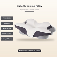 Almohada Ergonómica de Mariposa para el Cuello, Cojín de Apoyo Cervical, Venta al Por Mayor Directa de Fábrica