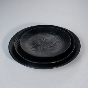 Juego de <span class=keywords><strong>Vajilla</strong></span> de Melamina Negra Ecológica para Restaurante de Sushi de Lujo Estilo Japonés Coreano, Plato Cuadrado para Sopa - Product Image 3