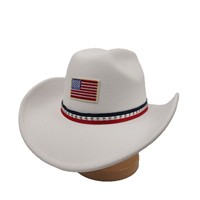 Chapeaux de cowboy imprimés vache noir et blanc en gros avec ceinture Longhorn pour fêtes western et rodeo