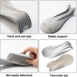 Food Grade <b>Silicone</b> Spoon & Spatula Rest, BPA Free Heat Resistant, Stove Top Countertop Kitchen <b>Tool</b> Holder - Product Image 5