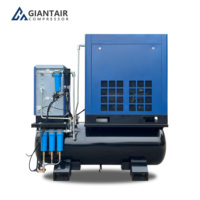 Compresseur d'air industriel silencieux à vis rotative électrique de 500 litres, 11 kW, 15 kW, 37 kW, avec sécheur d'air pour machine de découpe laser