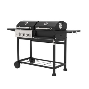 Griglia per Pesce in Metallo <span class=keywords><strong>a</strong></span> Doppio Uso, <span class=keywords><strong>a</strong></span> Gas Butano e <span class=keywords><strong>Metano</strong></span>, <span class=keywords><strong>Barbecue</strong></span> Stile Americano per Feste, Senza Fumo e Antivento - Product Image 1