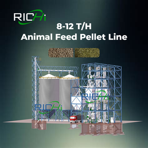 RICHI 8-12T/H <strong>Feed</strong> Pellet Production Line <strong>Chicken</strong> <strong>Feed</strong> Factory for Poultry Farming - Product Image 1