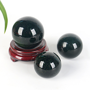 Hot Sale Nature Heling <b>Crystal</b> Energy <b>Ball</b> Green Sand Sphere for Home Decoration - Product Image 5
