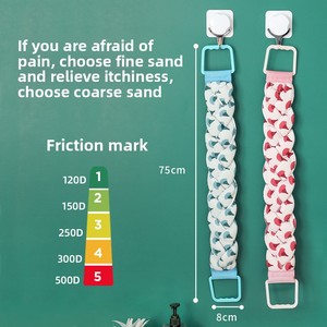 Cepillo corporal moderno de tira larga para hombres, accesorio de ducha para frotar la espalda, cinturón de baño para una limpieza efectiva de la espalda - Product Image 5