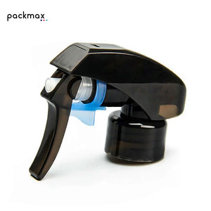 Pulvérisateur à gâchette anti-déversement de haute qualité en plastique écologique 24/410 28/410 noir transparent à brume fine pour cosmétiques avec sérigraphie - Product Image 6