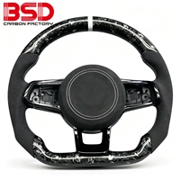 Volant en fibre de carbone forgé avec LED Rpm pour Volkswagen MK7 Golf 7 GTI MK6 GTD R GTS R-Line Tiguan Scirocco Passat Polo