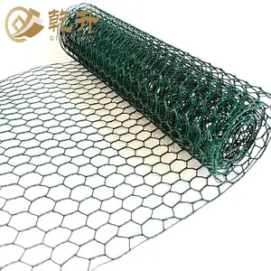 Rete metallica esagonale rivestita di plastica del PVC galvanizzata per la rete di recinzione del pollo del pollame della gabbia di coniglio