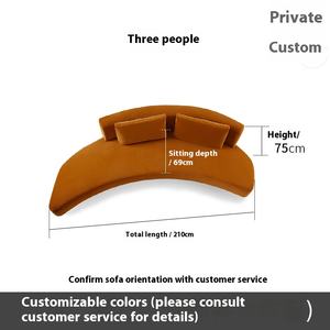 Stile nordico luce di lusso tre persone modello di Hotel completamente arredato <span class=keywords><strong>soggiorno</strong></span> da piccoli a grandi divani in tessuto spugnoso - Product Image 6