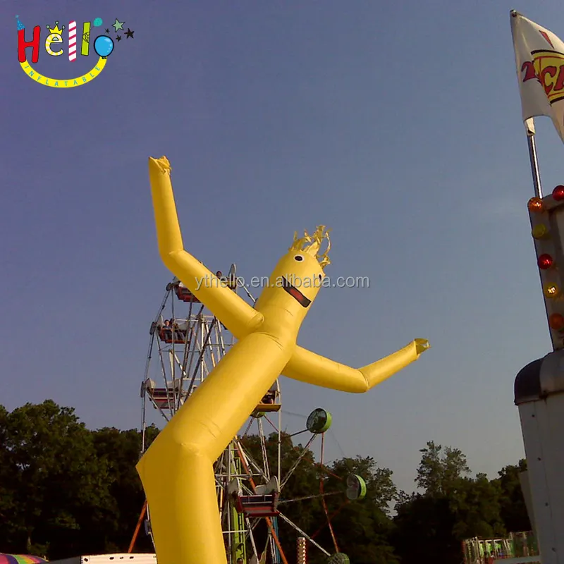 Digital Printing Inflatable Air Dog Dancer Inflatable Sky Dancer With Custom Branded Logo For Advertising