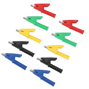 Lot de 10 pinces crocodiles de sécurité <span class=keywords><strong>P2002</strong></span> 20A 5 couleurs 4mm pour multimètre 380V - Product Image 3