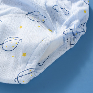 <span class=keywords><strong>Couche</strong></span>-culotte d'été premium respirante, imperméable, anti-fuite, <span class=keywords><strong>lavable</strong></span> en pur coton pour bébé (garçon et fille) – Tailles S/M/L - Product Image 4
