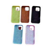 Coque de téléphone avec poche, minimaliste, en silicone, antichoc pour iPhone