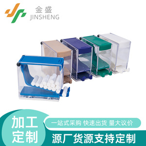 Press Type Cotton <b>Roll</b> <b>Box</b> For Dental Oral Care Multi Color Storage Container With Lid And Dispenser Tray - Product Image 5