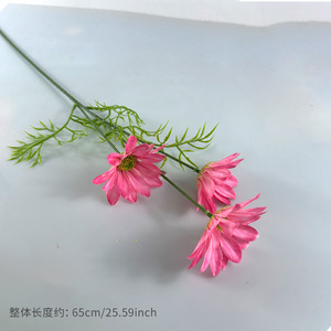 Flores Artificiales de Crisantemo de Verano Simuladas de 65 cm, Realistas, de Plástico, para Decoración de Bodas, Accesorios de Fotografía, Decoración del Hogar - Product Image 6