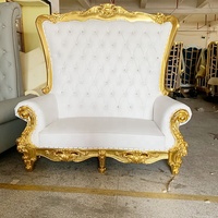 Offre Spéciale Salon Meubles De Luxe Royal Canapé Mariage Bébé Rose + or Trône Canapé Chaise Pour Hôtel