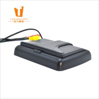 Penjualan laris Monitor LCD TFT mobil 4.3 "layar sentuh kaca spion lipat dasbor Carplay RGB pengganti portabel untuk truk