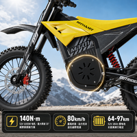 Moto tout-terrain électrique sans balais 58V 1000W avec batterie au lithium, vitesse maximale de 75 km/h