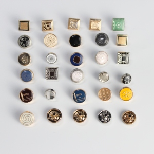 Tùy Chỉnh Kim Loại Nút Hình Chữ Nhật Mô Hình Kẽm Hợp Kim Vòng Ả Rập Quần Áo Nút - Product Image 3