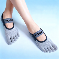 Chaussettes de yoga antidérapantes pour femmes avec adhésif pour les orteils, pour le commerce international et les ventes transfrontalières, qualité professionnelle