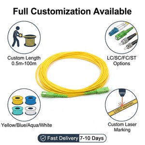Cable de Fibra Óptica SC/APC G657A1/G652D con Pérdida de Inserción de 0.2dB y Conector Verde - Product Image 4