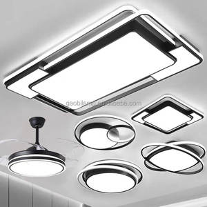 Moderna plafoniera a montaggio superficiale con interruttore di controllo alta CRI 90 per soggiorno - Product Image 6