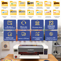 Impresora DTF EraSmart A3 PRO de Doble Cabezal XP600 I1600, Máquina de Impresión Directa a Película Profesional para Camisetas, Textiles y Ropa