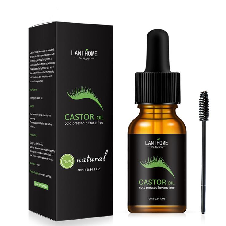 Dropshipping 10ml Castor Oil Hair Growth Serum for Eyelash Growth