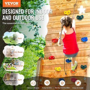 Juego de 25 Agarres para Escalada en Roca con Asas de Cuerda Anudada, Equipo y Accesorios Duraderos para Escalar - Product Image 3