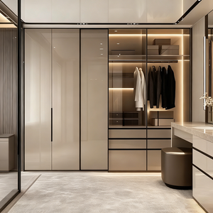 Armario GODI Estándar con Precio Justo, Mueble <span class=keywords><strong>de</strong></span> Madera Maciza <span class=keywords><strong>de</strong></span> 3 Puertas para Ropa <span class=keywords><strong>de</strong></span> Mujer, Mueble <span class=keywords><strong>de</strong></span> Salón con Espejo - Product Image 1