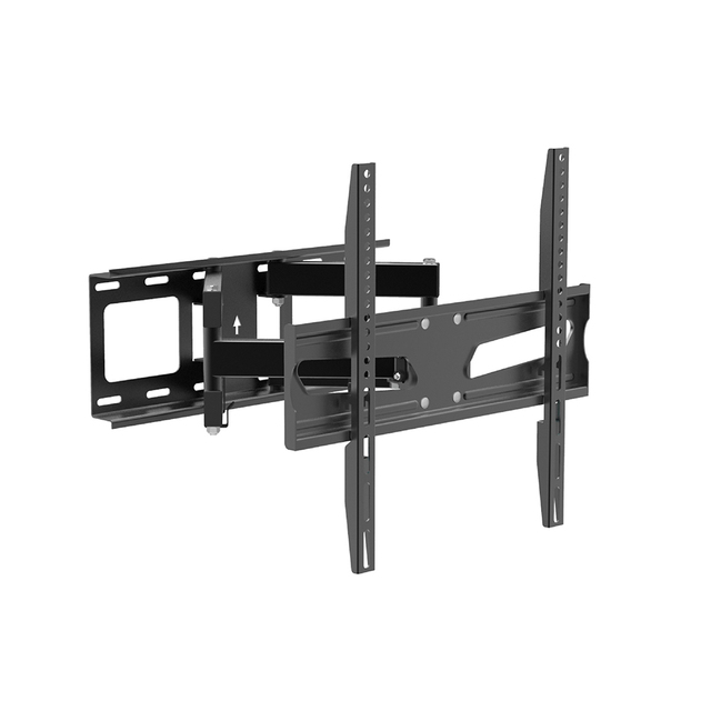 CHARMOUNT Full Motion TV Wall Mount 32-65 Inch Dual Arm TV Bracket with Swivel Tilt TV Mount Carts